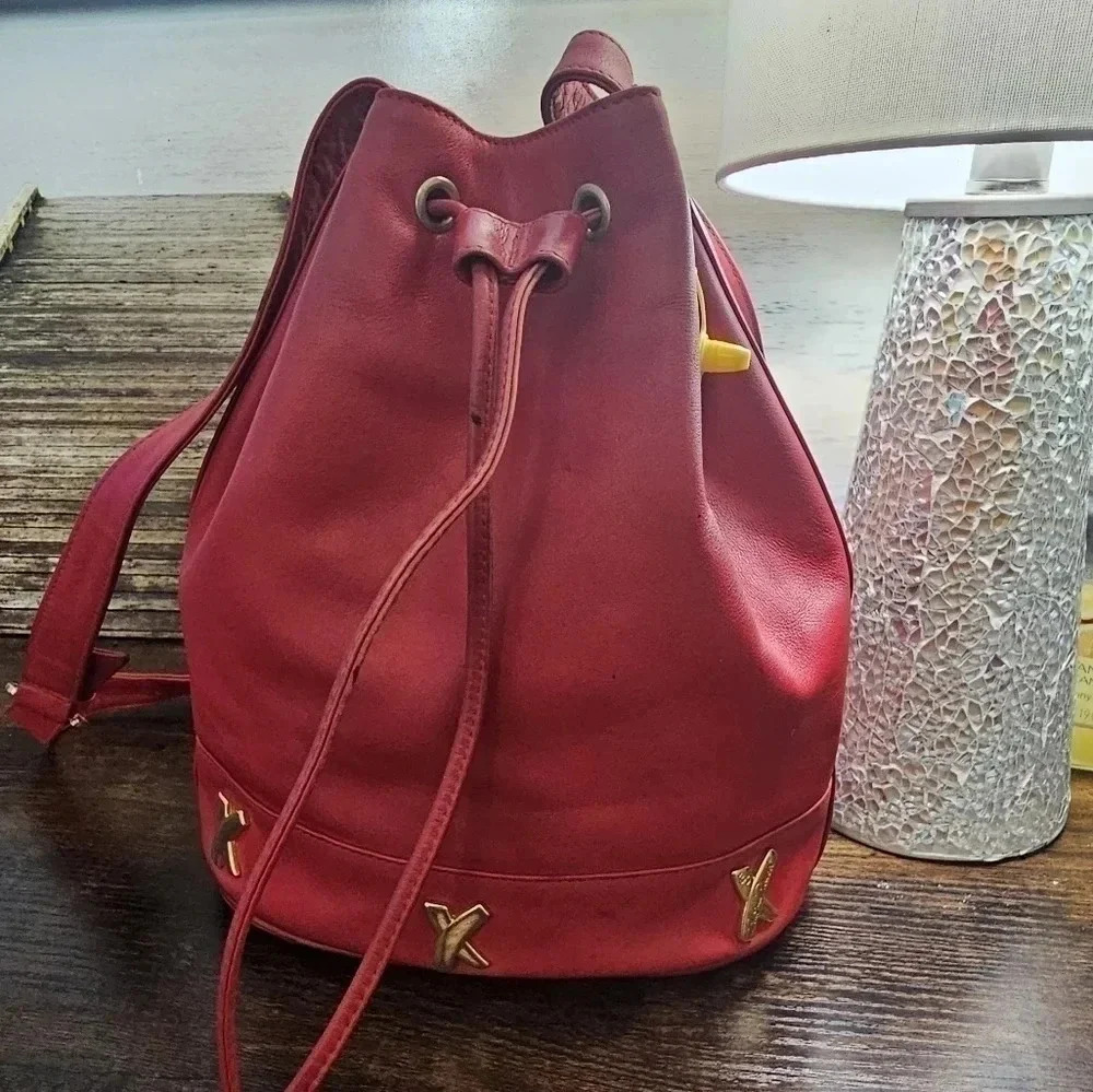 Red Triple X Bucket Bag